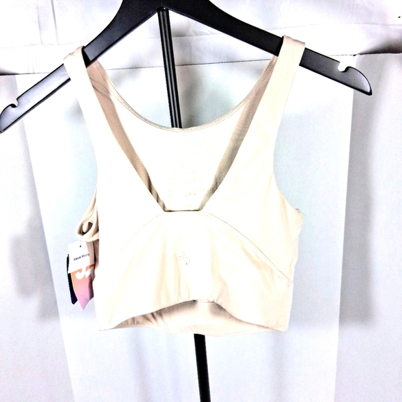 JoyLab S 30-32A Longline Cropped Beige Padded Moisture Wicking Sportsbra NWT - Picture 10 of 15